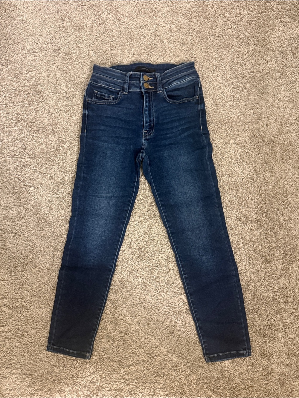 High-Rise Dark Blue Women’s Jeans - Slim Fit